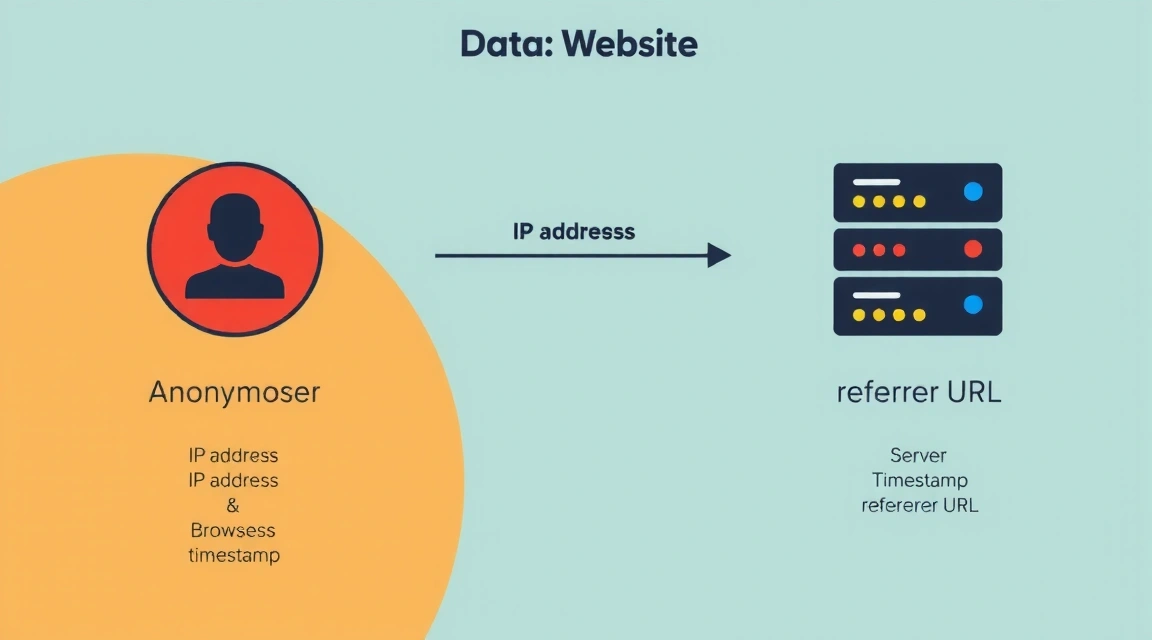 Diagramm zur Datenerfassung beim Website-Besuch